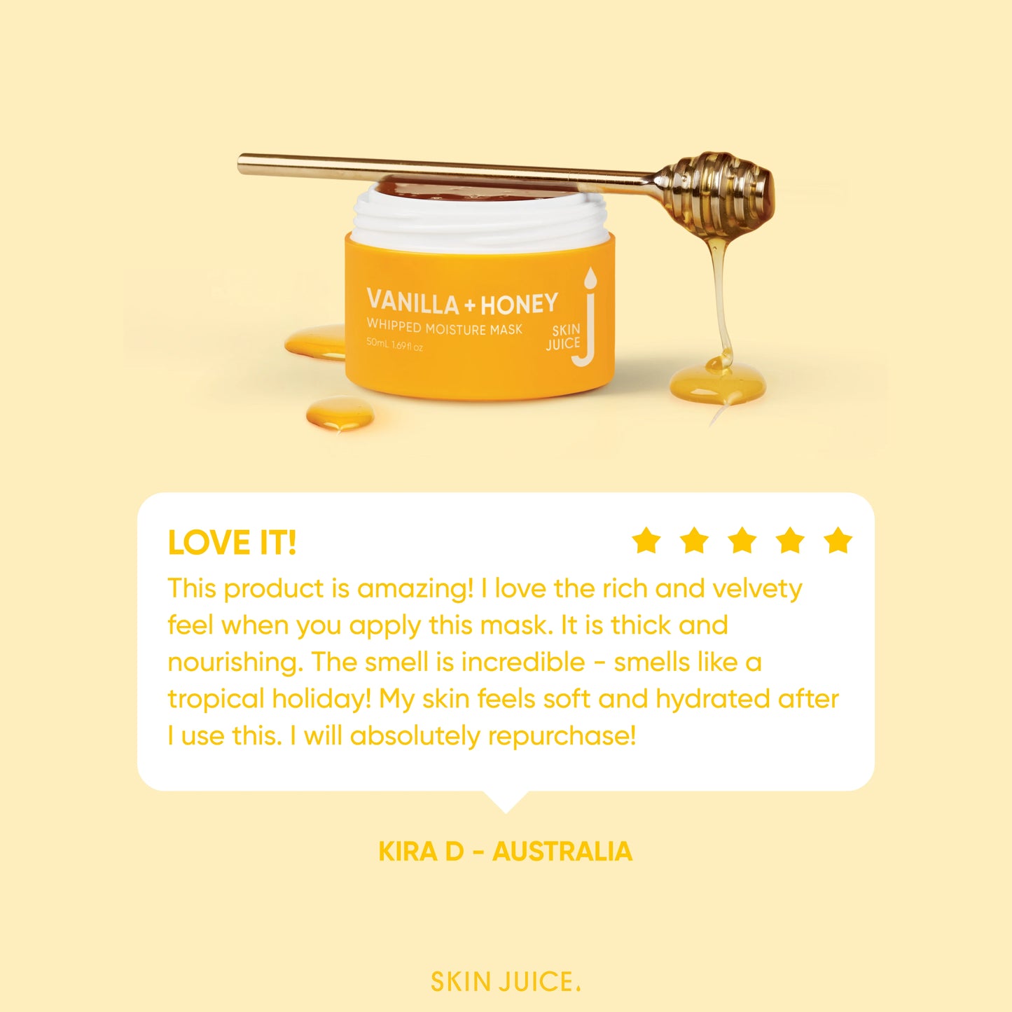 Vanilla + Honey 50ml